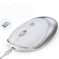 HXSJ T36 2.4G Bluetooth 5.0+3.0 Ratón Bluetooth inalámbrico de diseño silencioso de tres modos