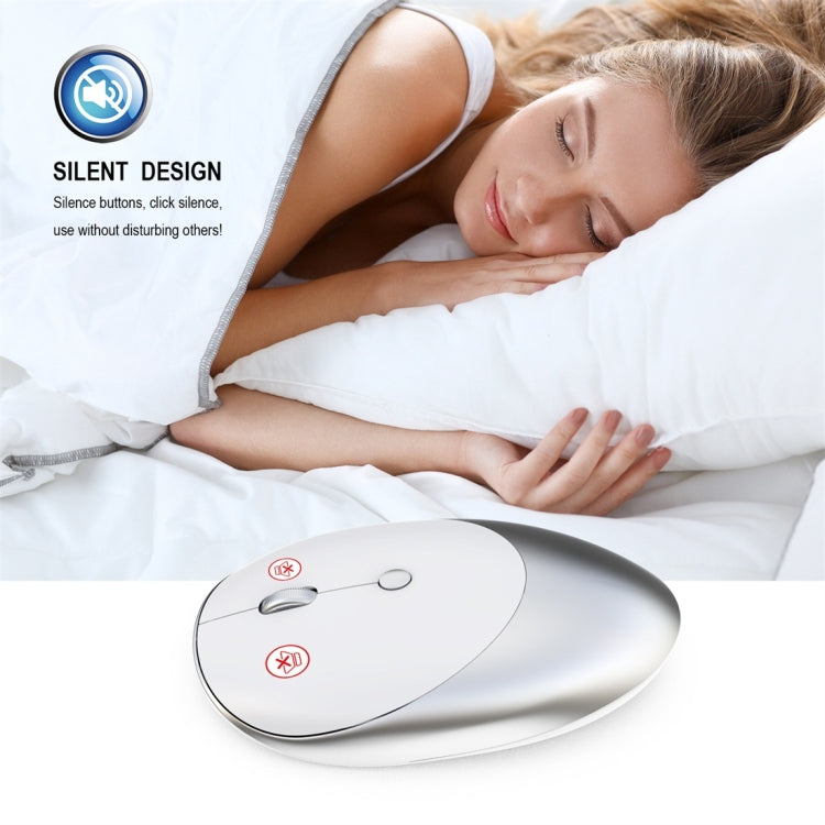 HXSJ T36 2.4G Bluetooth 5.0+3.0 Ratón Bluetooth inalámbrico de diseño silencioso de tres modos