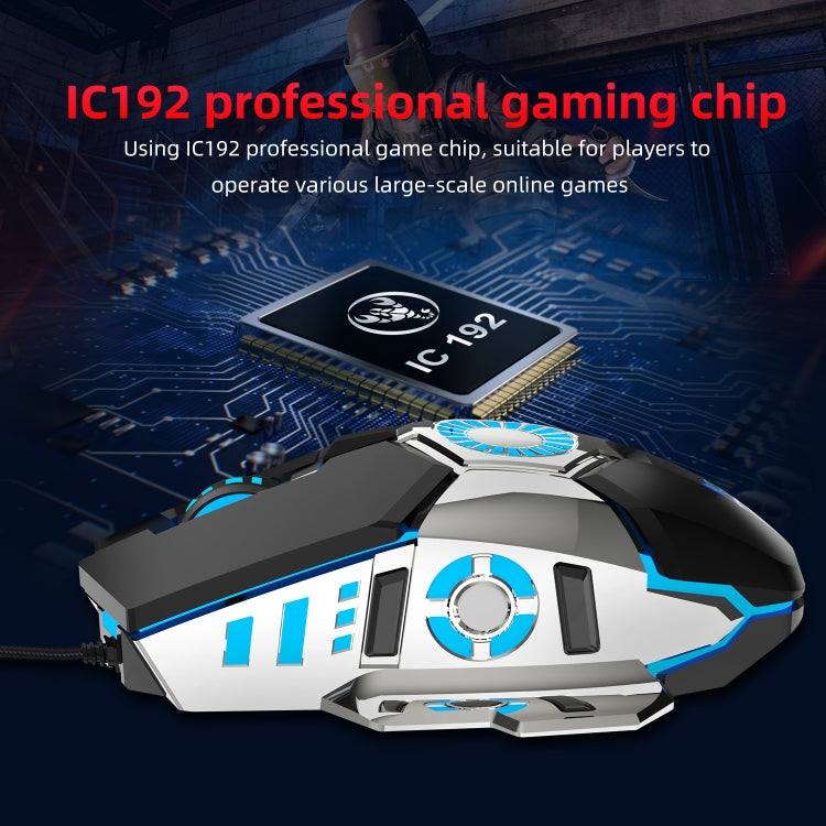 Ratón con cable para juegos de deportes electrónicos programable con iluminación colorida HXSJ J700, J700