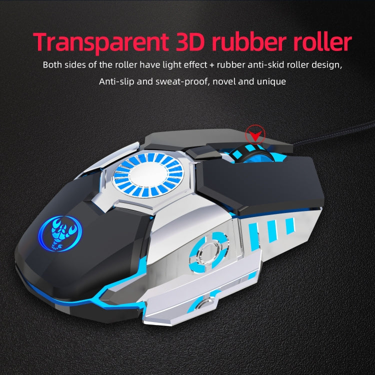 Ratón con cable para juegos de deportes electrónicos programable con iluminación colorida HXSJ J700, J700