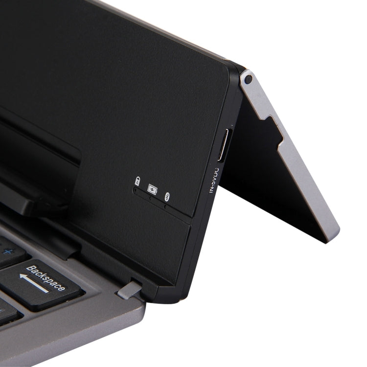 Teclado inalámbrico Bluetooth plegable, recargable, ultradelgado, F18, 58 teclas, con soporte