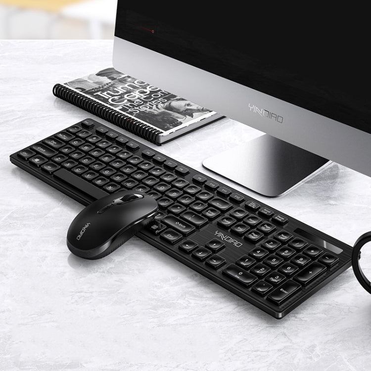 YINDIAO V3 Max Business Office Juego de ratón y teclado inalámbrico silencioso