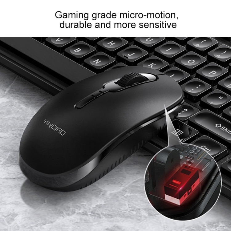 YINDIAO V3 Max Business Office Juego de ratón y teclado inalámbrico silencioso
