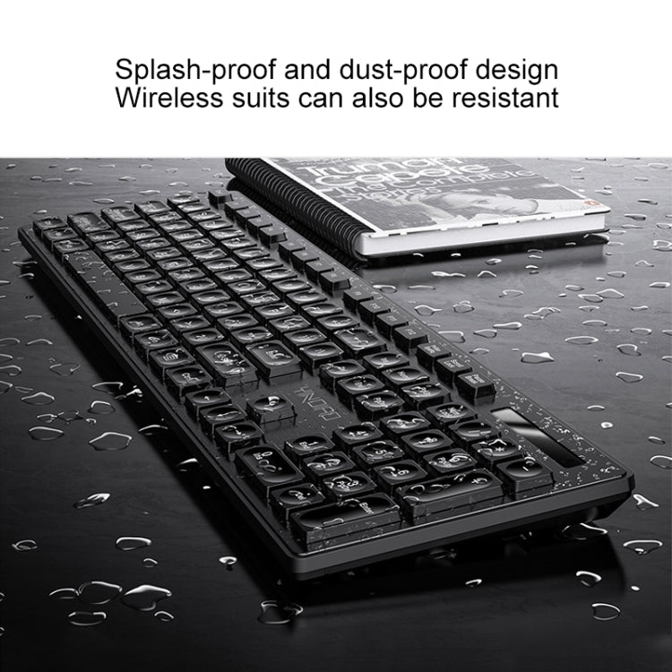 YINDIAO V3 Max Business Office Juego de ratón y teclado inalámbrico silencioso