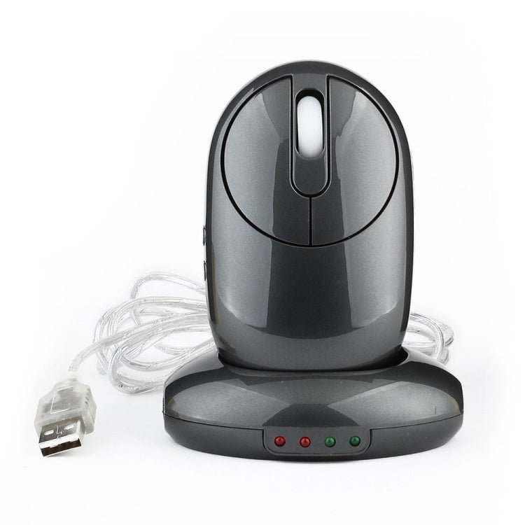 Ratón óptico recargable inalámbrico MZ-012 2,4G 1200 DPI con concentrador USB de 3 puertos/base de carga