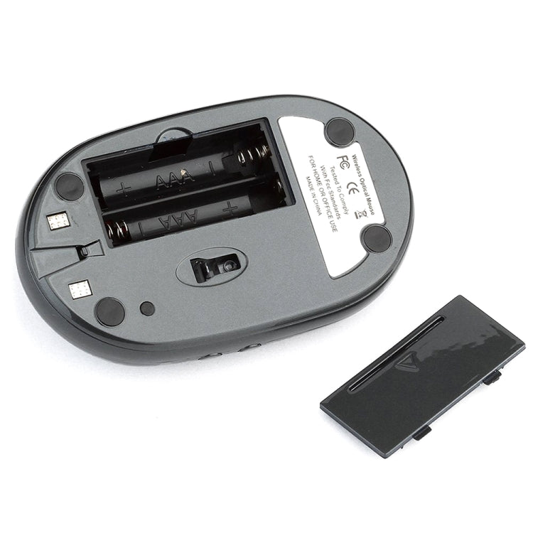 Ratón óptico recargable inalámbrico MZ-012 2,4G 1200 DPI con concentrador USB de 3 puertos/base de carga