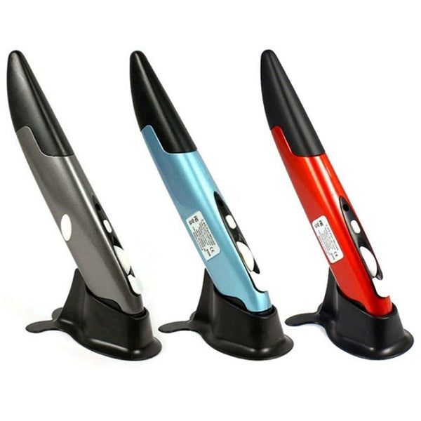 PR-03 2,4G receptor USB ajustable 1600 DPI ratón óptico inalámbrico para ordenador PC portátil enseñanza de dibujo, PR-03 Pen Mouse (Red), PR-03 Pen Mouse (Blue), PR-03 Pen Mouse (Grey)