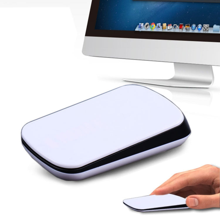 Ratón óptico inalámbrico de desplazamiento táctil TM-825 de 2,4 GHz y 1200 DPI para computadora portátil de escritorio Mac (blanco)