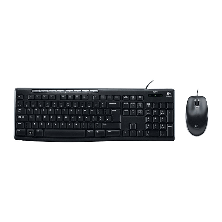 Juego de ratón y teclado con cable Logitech MK200