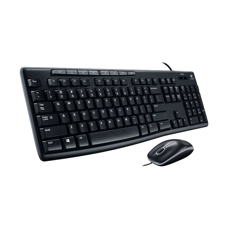 Juego de ratón y teclado con cable Logitech MK200