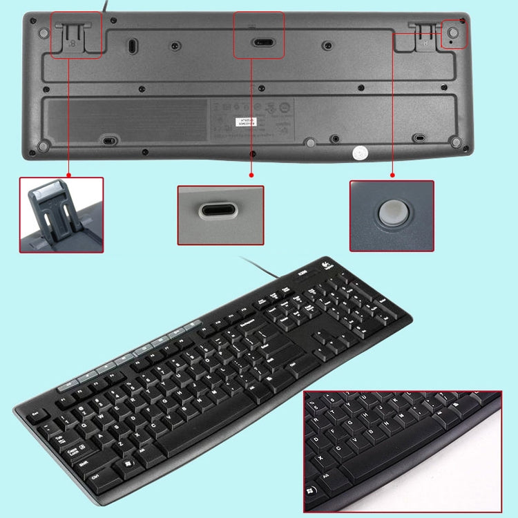 Juego de ratón y teclado con cable Logitech MK200