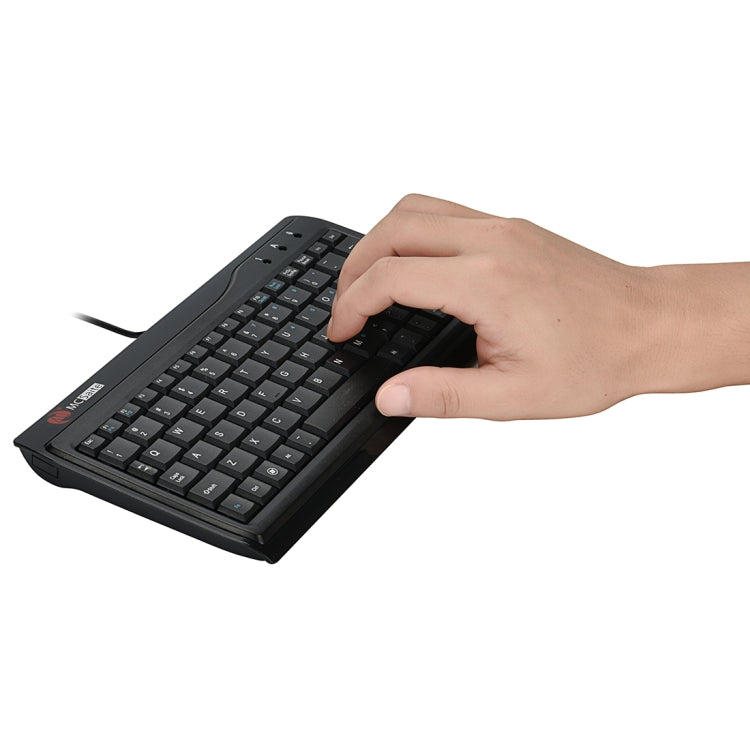 MC Saite MC-8017 Mini teclado de computadora multimedia con cable de 78 teclas, MC-8017