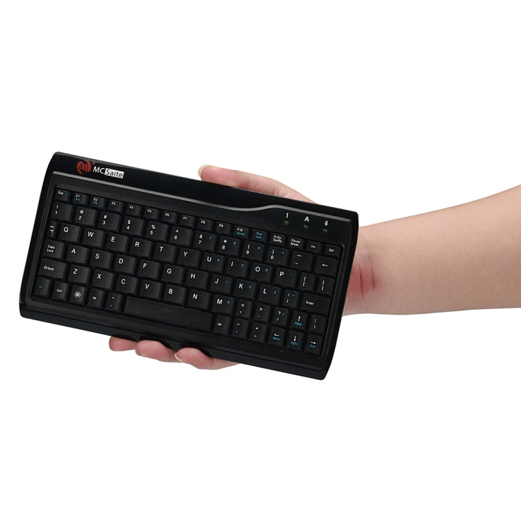 MC Saite MC-8017 Mini teclado de computadora multimedia con cable de 78 teclas, MC-8017