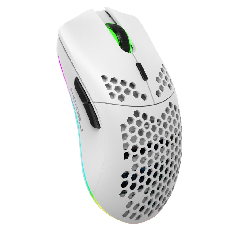HXSJ T66 Ratón inalámbrico para juegos programable con iluminación colorida de 7 teclas, T66(White), T66(Black)