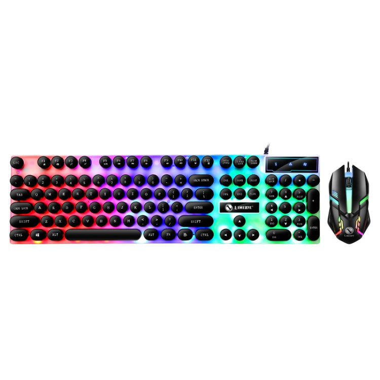 TX300 Juego de ratón y teclado con cable Punk retroiluminado con sensación mecánica