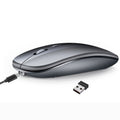 HXSJ M90 2.4GHz Ultrafino Silencio Recargable Modo Dual Inalámbrico Bluetooth Notebook PC Ratón