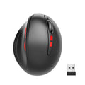 Ratón inalámbrico óptico ergonómico para PC portátil HXSJ T33 de 2,4 GHz