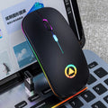 YINDIAO A2 2.4GHz 1600DPI 3 modos Luz RGB ajustable Ratón silencioso inalámbrico recargable, Rechargeable ver.