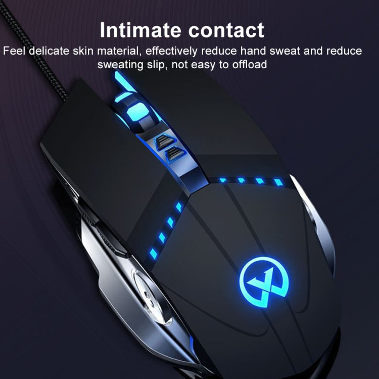 YINDIAO G3PRO 3200DPI 4 modos ajustable 7 teclas RGB luz ratón para juegos con cable, GM20 Black, GM20 White