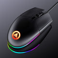 YINDIAO G3SE 1600DPI 3 modos ajustable 3 teclas RGB luz con cable ratón de negocios