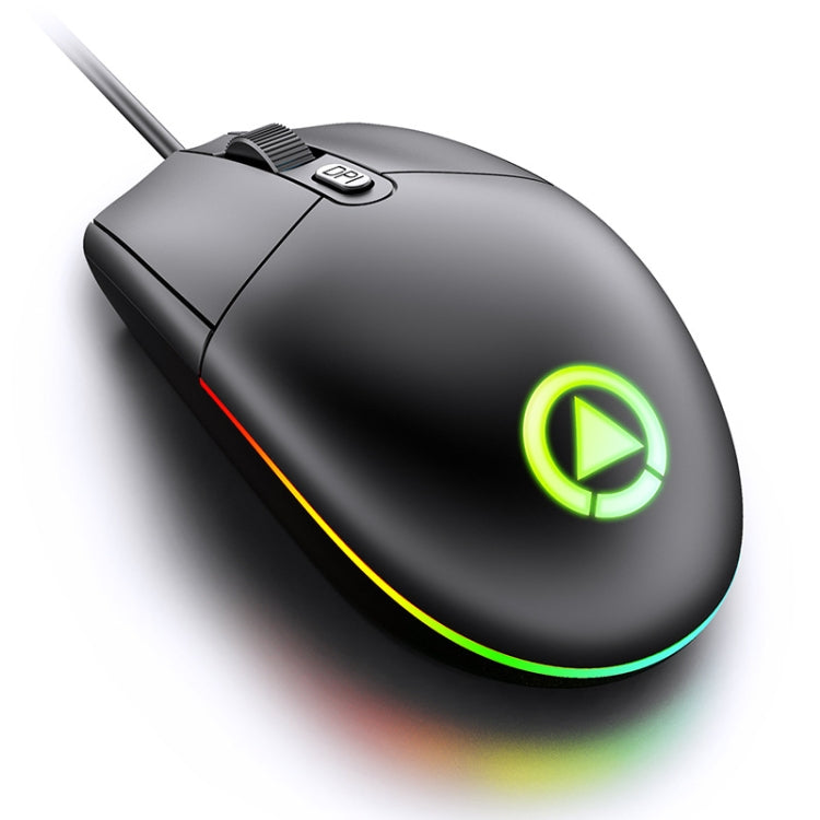 YINDIAO G3SE 1600DPI 3 modos ajustable 3 teclas RGB luz con cable ratón de negocios