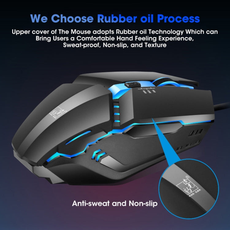 Ratón para juegos con cable ZGB K3 USB RGB Streamer