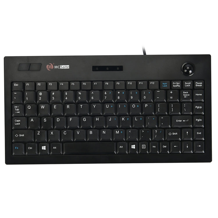 MC Saite MC-9712 Teclado de computadora multimedia con cable de 88 teclas con trackball para Windows, MC-9712