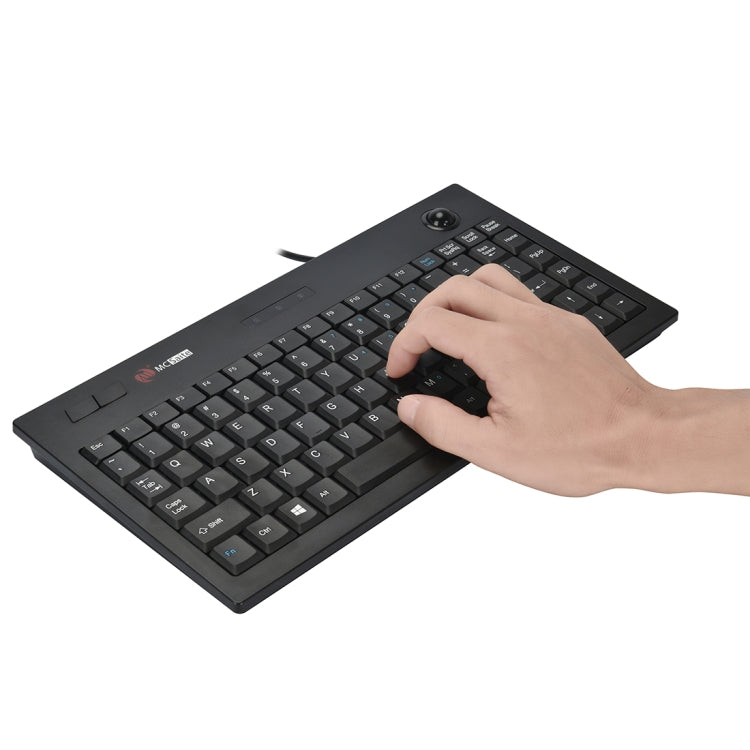 MC Saite MC-9712 Teclado de computadora multimedia con cable de 88 teclas con trackball para Windows, MC-9712
