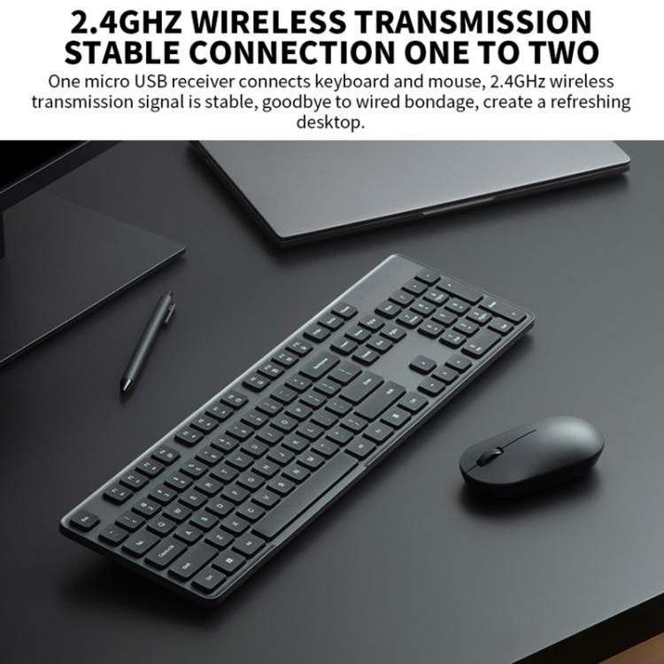 Juego de teclado y ratón inalámbricos originales Xiaomi de 2,4 GHz para ordenador portátil de sobremesa, Gen2