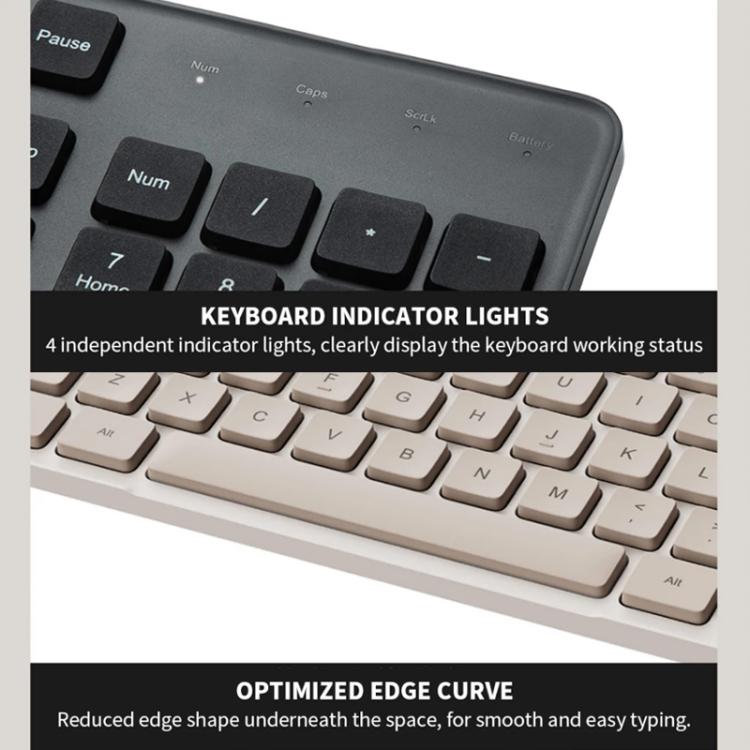 Juego de teclado y ratón inalámbricos originales Xiaomi de 2,4 GHz para ordenador portátil de sobremesa, Gen2