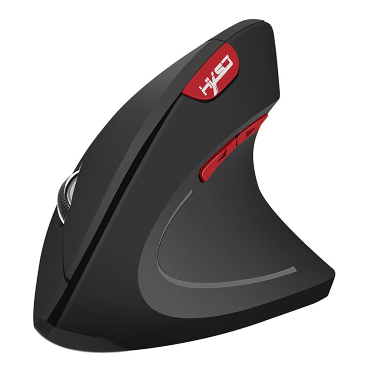 HXSJ T24 6 Botones 2400 DPI 2.4G Ratón Ergonómico Vertical Inalámbrico con Receptor USB, 6 Buttons T24 Black, 6 Buttons T24 Grey
