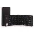 GK228 Teclado Bluetooth V3.0 plegable ultrafino, soporte incorporado, compatible con sistema Android/iOS/Windows, GK228 (Black), GK228 (Gold)
