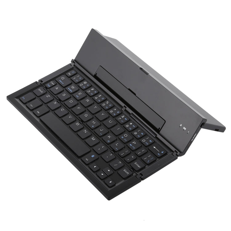 GK608 Teclado Bluetooth V3.0 plegable ultrafino, soporte incorporado, compatible con sistema Android/iOS/Windows, GK608 (Black), GK608 (Grey), GK608 (Gold)