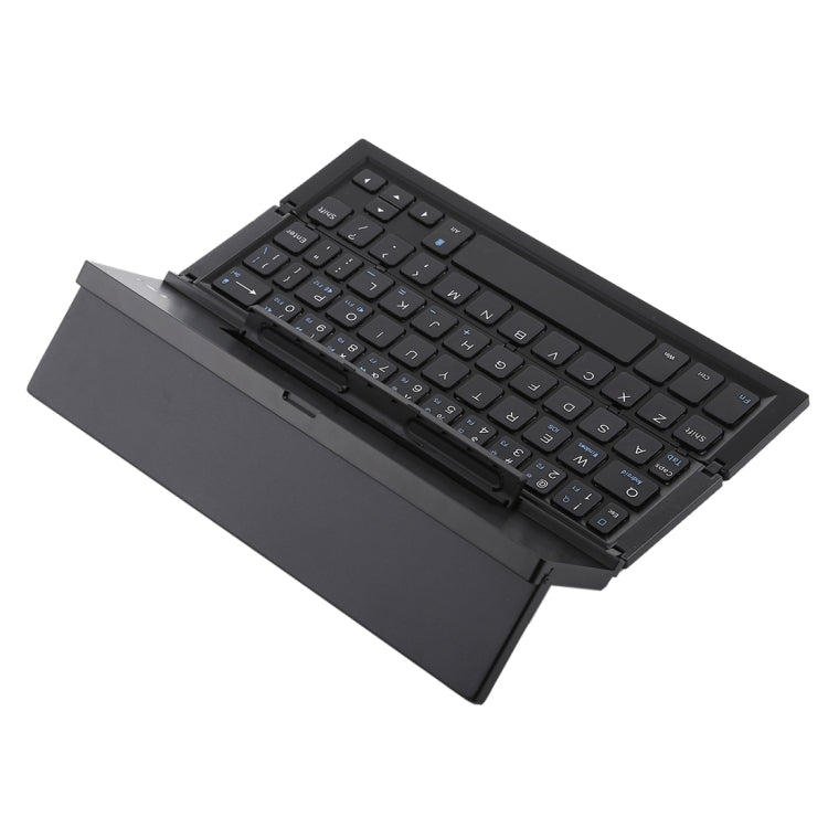 GK608 Teclado Bluetooth V3.0 plegable ultrafino, soporte incorporado, compatible con sistema Android/iOS/Windows, GK608 (Black), GK608 (Grey), GK608 (Gold)
