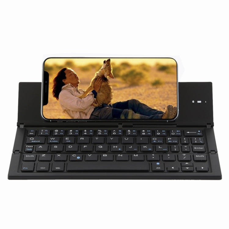 GK608 Teclado Bluetooth V3.0 plegable ultrafino, soporte incorporado, compatible con sistema Android/iOS/Windows, GK608 (Black), GK608 (Grey), GK608 (Gold)