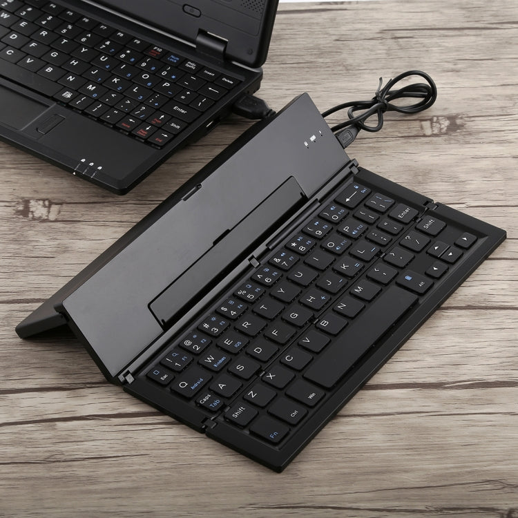 GK608 Teclado Bluetooth V3.0 plegable ultrafino, soporte incorporado, compatible con sistema Android/iOS/Windows, GK608 (Black), GK608 (Grey), GK608 (Gold)