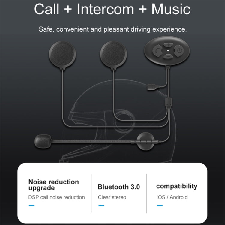 Dier DK12 800m casco Auriculares inalámbricos con Bluetooth 5,0 impermeable doble motocicleta llamada auriculares con función de intercomunicación, DK12