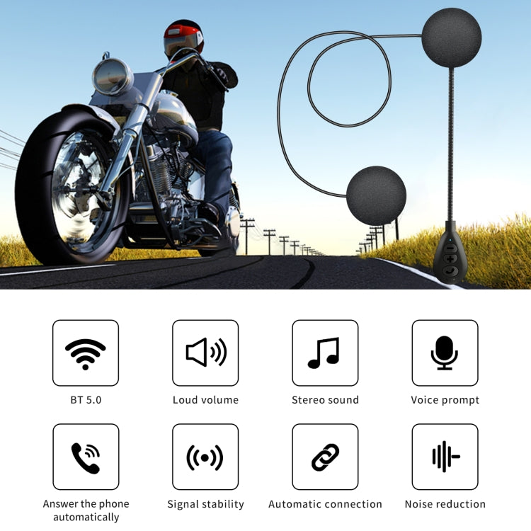 Auriculares Bluetooth V5.0 para casco de motocicleta T6, T6