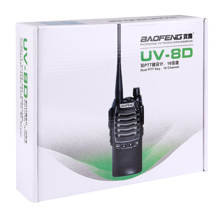 BAOFENG UV-8D Transmisor FM Walkie Talkie de Radio bidireccional con Tecla PTT Dual Profesional de Doble Banda, UV-8D
