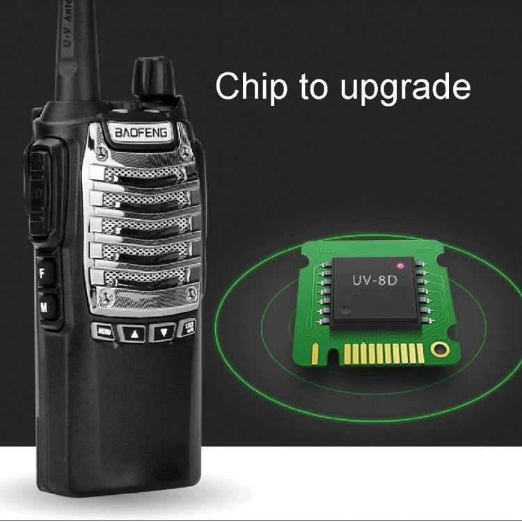 BAOFENG UV-8D Transmisor FM Walkie Talkie de Radio bidireccional con Tecla PTT Dual Profesional de Doble Banda, UV-8D