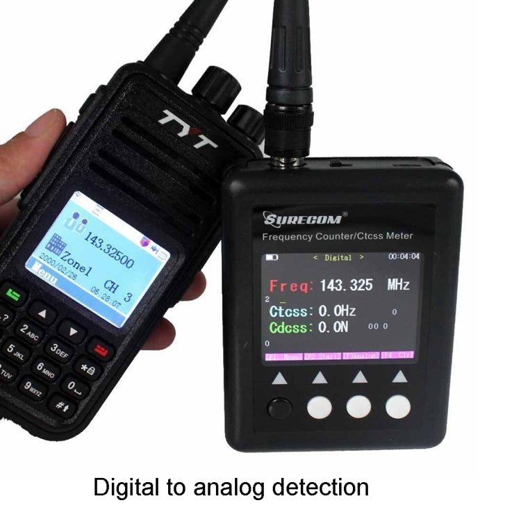 Contador de frecuencia portátil SF401 Plus para walkie talkie, frecuencia: 27 MHz-3000 MHz