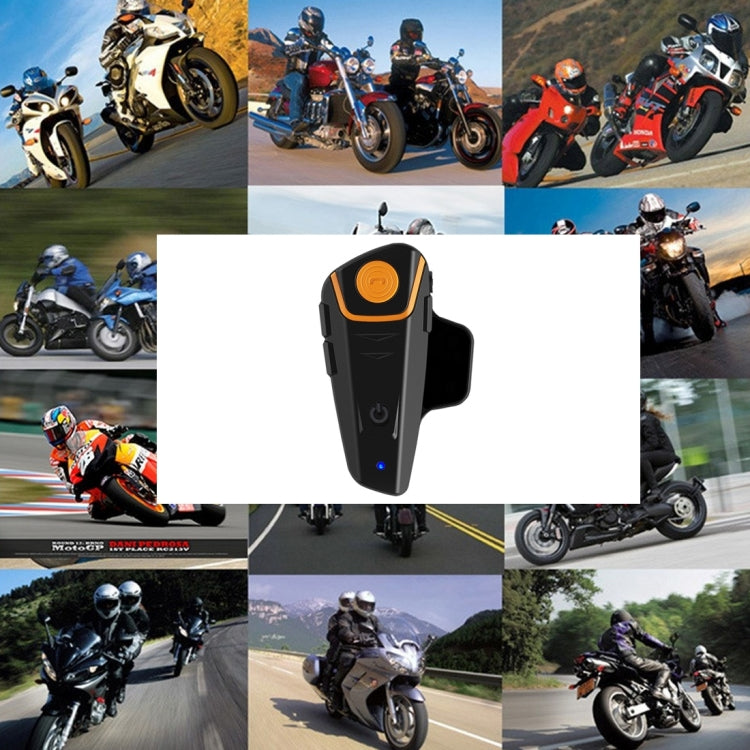 BT-S2 Auriculares con interfono Bluetooth V3.0 individuales de 2,4 GHz para casco de motocicleta, respuesta automática, compatibilidad con FM, distancia de intercomunicador de hasta 1000 m, BT-S2 Single