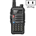 Walkie Talkie portátil con interfono Baofeng BF-UV5R Plus S9 FM, enchufe de EE. UU., Black, US Plug, Red, US Plug, Silver, US Plug