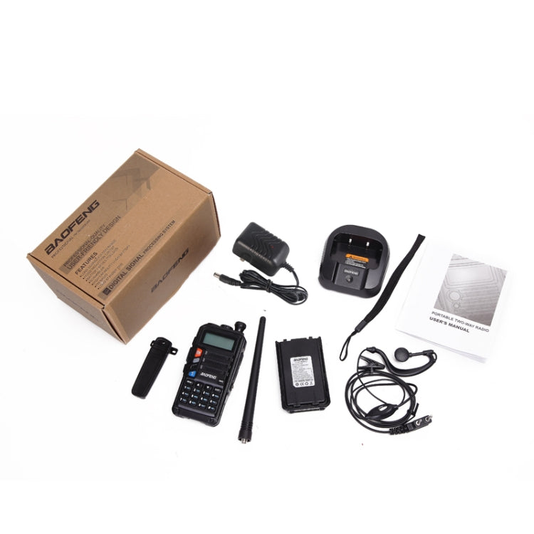 Walkie Talkie portátil con interfono Baofeng BF-UV5R Plus S9 FM, enchufe de EE. UU., Black, US Plug, Red, US Plug, Silver, US Plug