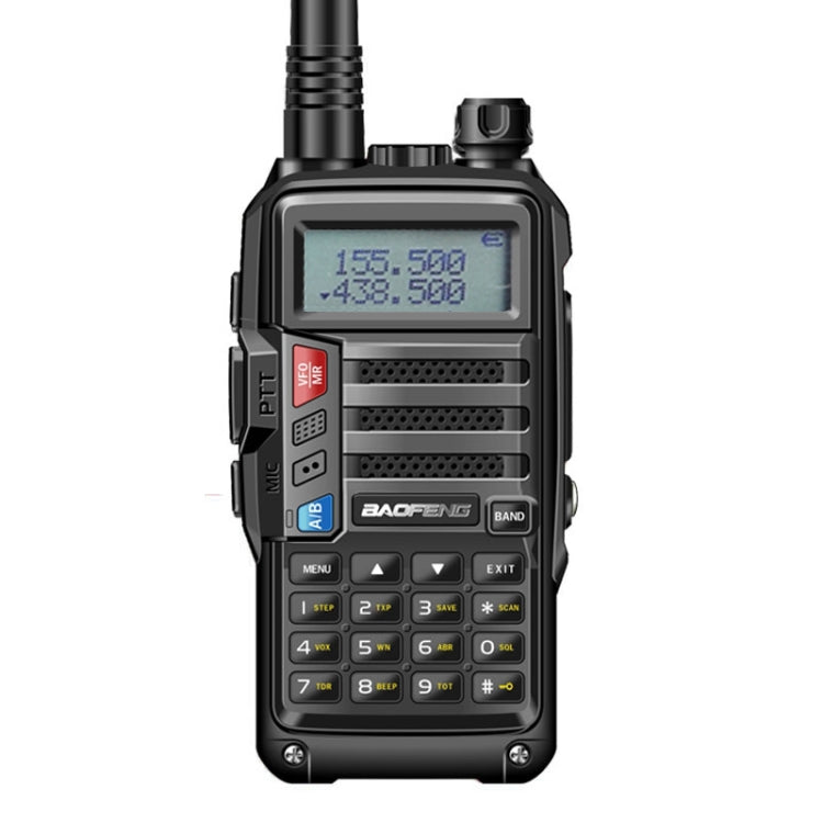 Walkie Talkie portátil con interfono Baofeng BF-UV5R Plus S9 FM, enchufe de la UE, Black, EU Plug, Red, EU Plug, Silver, EU Plug