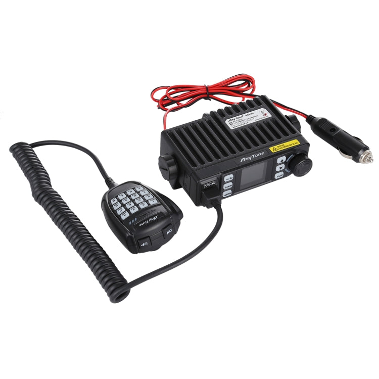 AnyTone AT-779UV Radio móvil VHF / UHF Banda dual 200CH 25W FM Radio móvil para automóvil Walkie Talkie