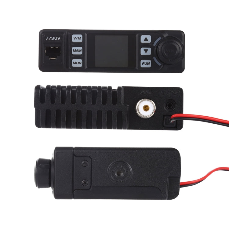 AnyTone AT-779UV Radio móvil VHF / UHF Banda dual 200CH 25W FM Radio móvil para automóvil Walkie Talkie