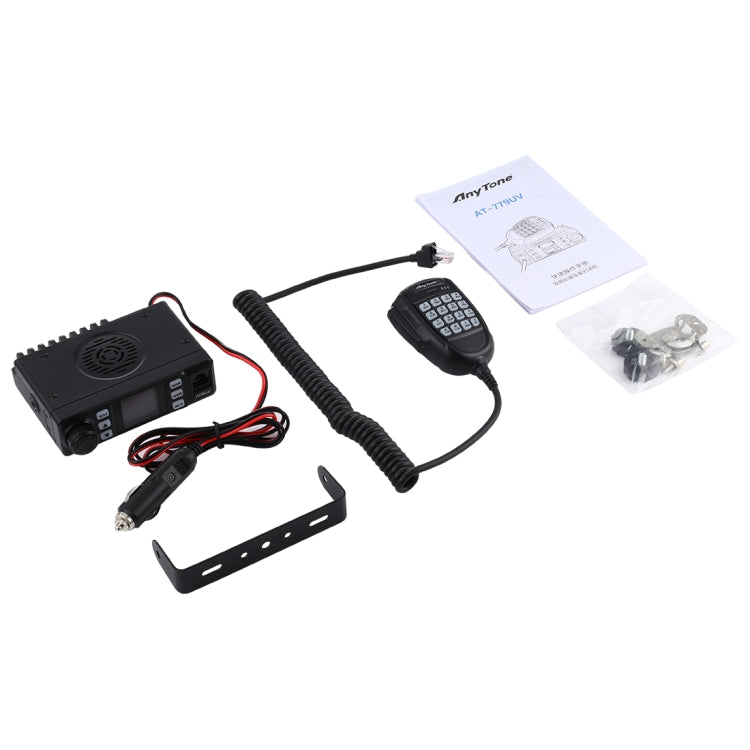 AnyTone AT-779UV Radio móvil VHF / UHF Banda dual 200CH 25W FM Radio móvil para automóvil Walkie Talkie