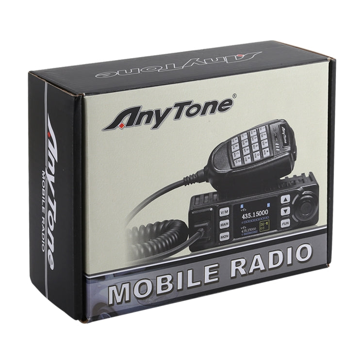 AnyTone AT-779UV Radio móvil VHF / UHF Banda dual 200CH 25W FM Radio móvil para automóvil Walkie Talkie