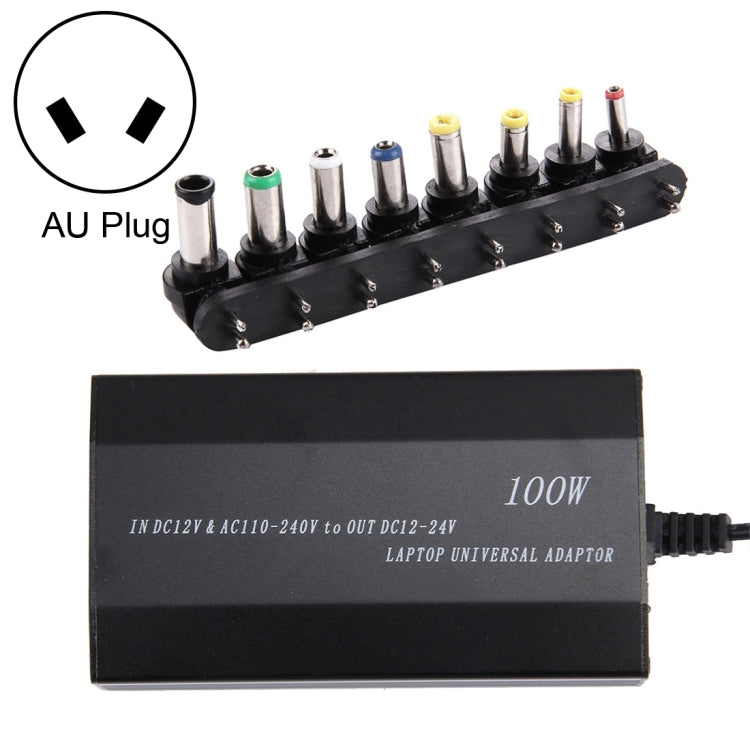 Cargador universal para portátil de 100 W con cargador para coche, adaptador de corriente CA, 8 adaptadores de corriente y 1 puerto USB para Samsung, Sony, Asus, Acer, IBM, HP, DELL, enchufe del Reino Unido, AU Plug, EU Plug, UK Plug